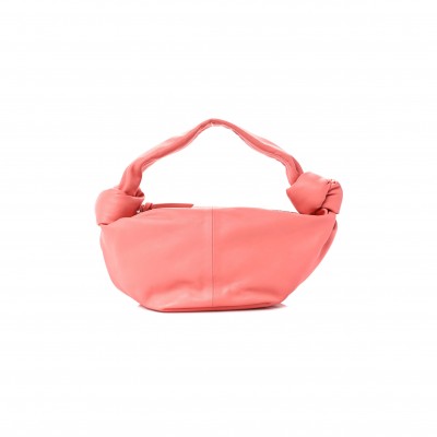 BOTTEGA VENETA NAPPA MINI DOUBLE KNOT BAG PEACHY (28*15cm) BOTTEGA VENETA NAPPA MINI DOUBLE KNOT BAG PEACHY (28*15cm)