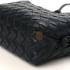 BOTTEGA VENETA NAPPA INTRECCIATO MINI LOOP CAMERA BAG BLACK (17*11*6cm)