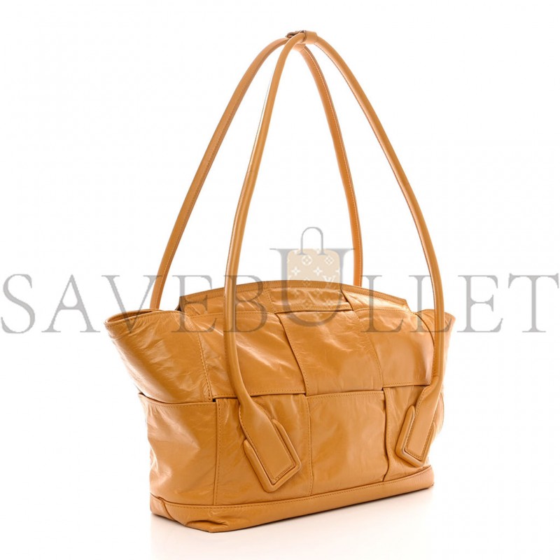 BOTTEGA VENETA PAPER CALFSKIN MAXI INTRECCIATO MEDIUM ARCO SLOUCH YELLOW (32*27*11cm) BOTTEGA VENETA PAPER CALFSKIN MAXI INTRECCIATO MEDIUM ARCO SLOUCH YELLOW (32*27*11cm)