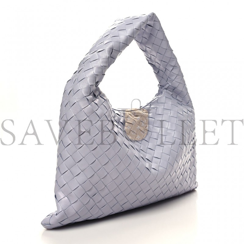 BOTTEGA VENETA NAPPA INTRECCIATO SMALL HOP OYSTER LILAC (40*27*3cm)