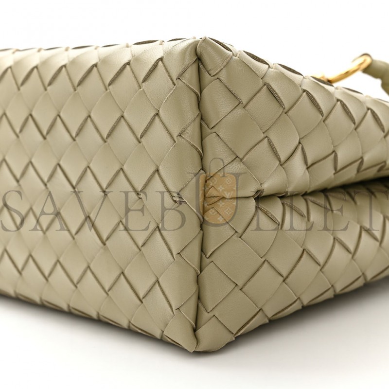 BOTTEGA VENETA NAPPA INTRECCIATO MEDIUM ANDIAMO SHOULDER BAG TRAVERTINE (32*25*11cm)