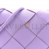 BOTTEGA VENETA LAMBSKIN MAXI INTRECCIATO SMALL CASSETTE CAMERA BAG WISTERIA  (22*14*7cm)