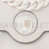 VERSACE CALFSKIN SMALL LA MEDUSA TOP HANDLE HANDBAG OPTICAL WHITE (20*18*10cm)