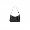 BOTTEGA VENETA PATENT INTRECCIATO SHOULDER BAG BLACK (31*20*3cm)