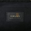 VERSACE NAPPA BAROCCO QUILTED VANITAS MEDEA BELT BAG BLACK  (20*10*5cm)