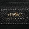 VERSACE GRAINY CALFSKIN VIRTUS CHAIN CROSSBODY BLACK (18*11*4cm)