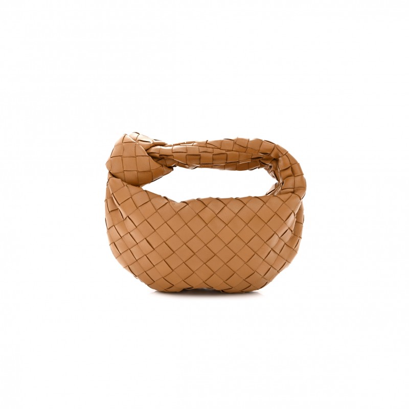 BOTTEGA VENETA NAPPA INTRECCIATO MINI JODIE CARAMEL  (23*13*5cm)