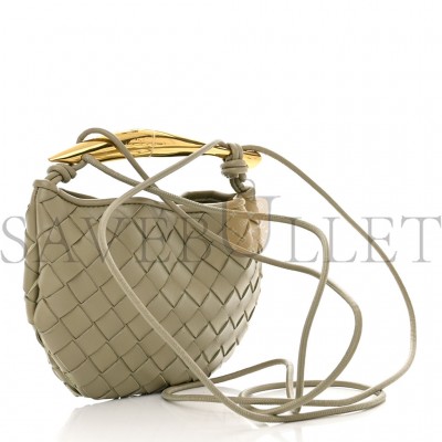 BOTTEGA VENETA NAPPA INTRECCIATO MINI SARDINE BAG TRAVERTINE (20*14*3cm) BOTTEGA VENETA NAPPA INTRECCIATO MINI SARDINE BAG TRAVERTINE (20*14*3cm)