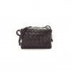 BOTTEGA VENETA NAPPA INTRECCIATO MINI LOOP CAMERA BAG GRAPE 1417427 (18*11*8cm)