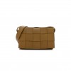 BOTTEGA VENETA LAMBSKIN MAXI INTRECCIATO CASSETTE CROSSBODY BAG ACORN  (22*15*4cm)