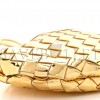 BOTTEGA VENETA MIRROR LAMINATED NAPPA INTRECCIATO MINI SARDINE BAG GOLD (20*12*3cm)