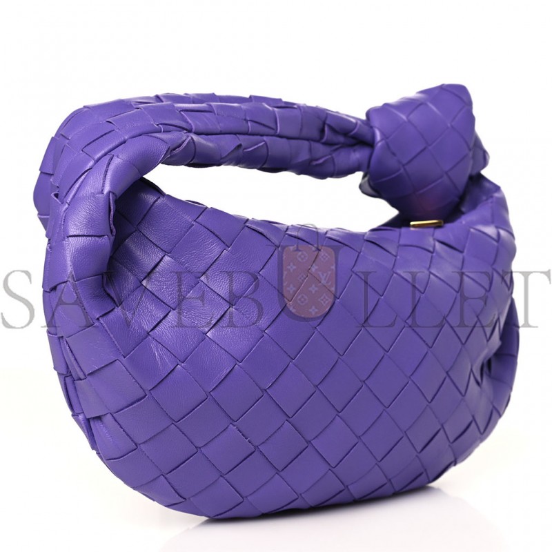 BOTTEGA VENETA NAPPA INTRECCIATO MINI JODIE PURPLE (25*15*8cm)