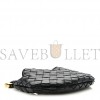 BOTTEGA VENETA NAPPA INTRECCIATO MINI SARDINE BAG BLACK  (20*14*3cm)