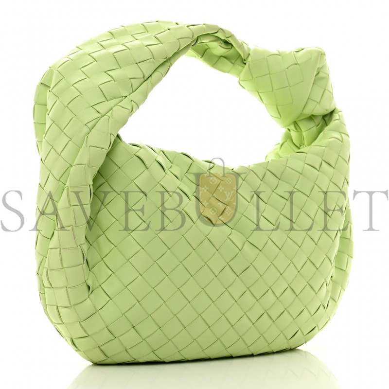 BOTTEGA VENETA NAPPA INTRECCIATO TEEN JODIE HOBO PISTACHIO  (34*21*9cm)