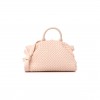 BOTTEGA VENETA NAPPA INTRECCIATO MINI TOP HANDLE SHOULDER BAG FLAMINGO  (22*17*8cm)