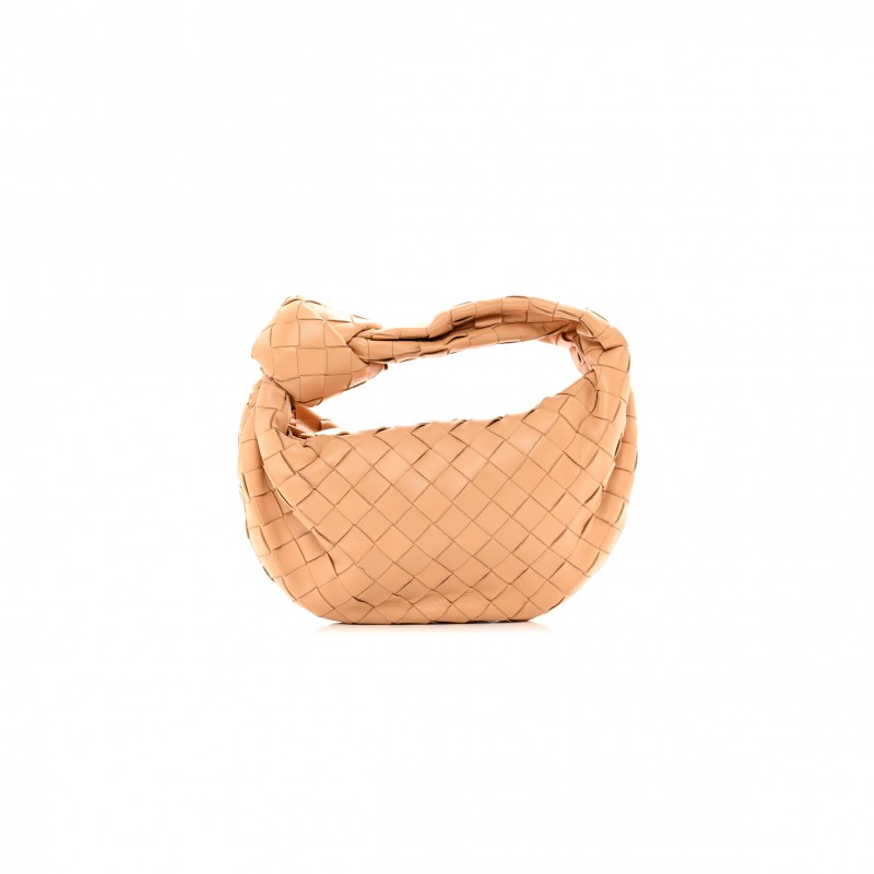 BOTTEGA VENETA NAPPA INTRECCIATO MINI JODIE ALMOND  (23*13*7cm)