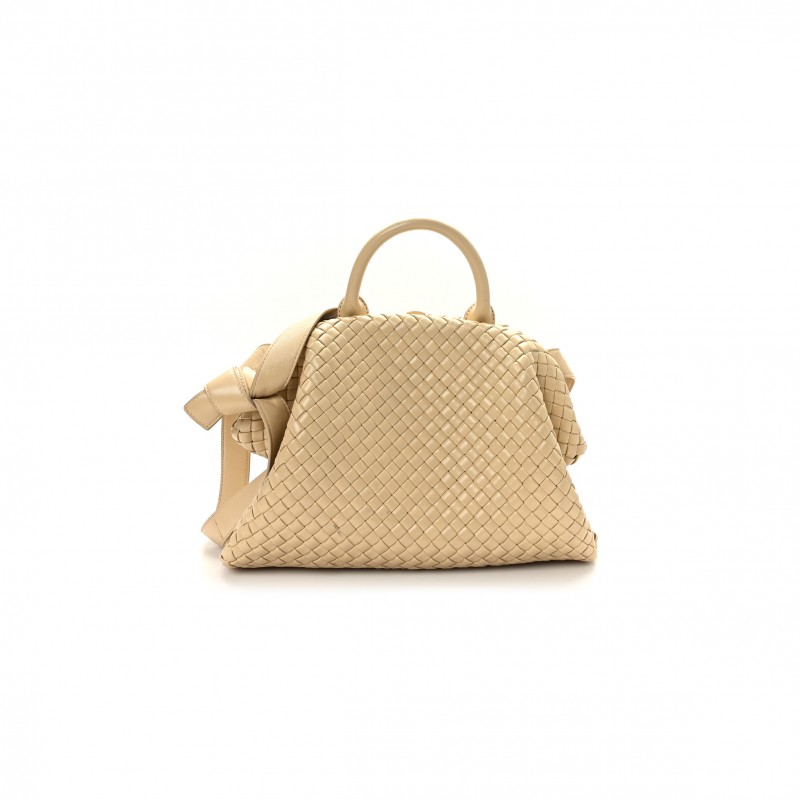 BOTTEGA VENETA NAPPA INTRECCIATO PADDED THE HANDLE TOTE PORRIDGE (37*25*9cm)