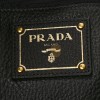 PRADA VITELLO DAINO SIDE ZIP TOTE BLACK (36*30*13cm)