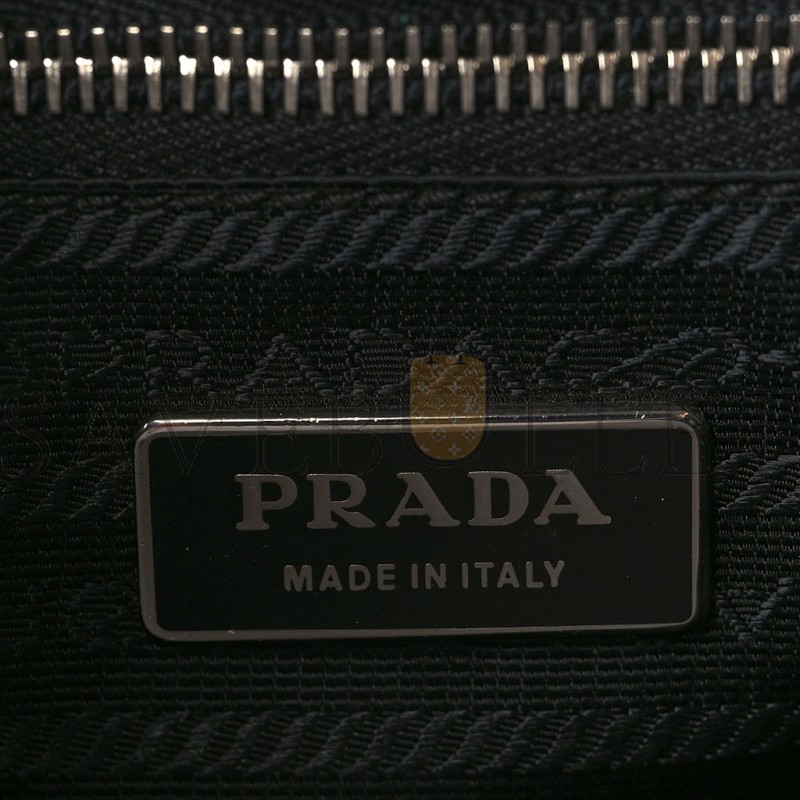 PRADA VITELLO DAINO SIDE POCKET TOTE BLACK (31*25*12cm)