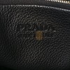 PRADA VITELLO DAINO SOFT PERFORATED LOGO TOTE BLACK (30*20*13cm)