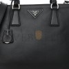 PRADA SOFT CALFSKIN GALLERIA DOUBLE ZIP TOTE BLACK (34*25*15cm)