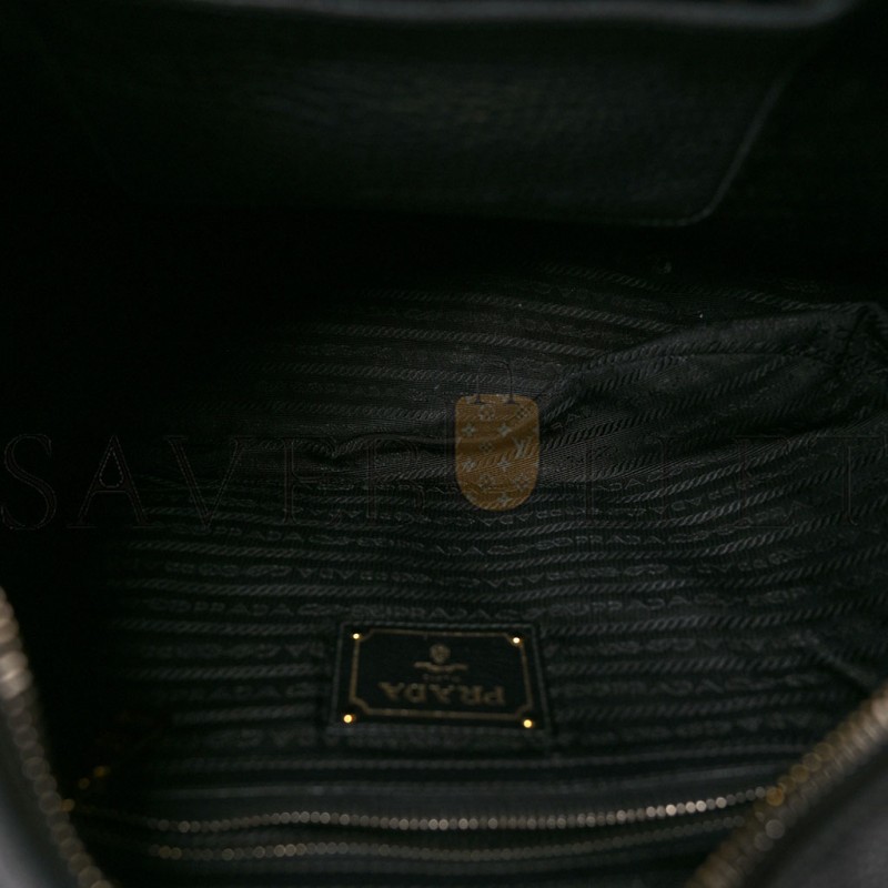 PRADA VITELLO DAINO HOBO BLACK (36*30*15cm)