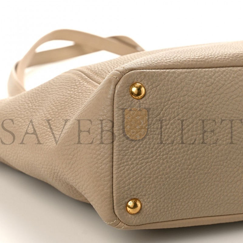 PRADA VITELLO DAINO SHOULDER BAG SABBIA (34*29*14cm)