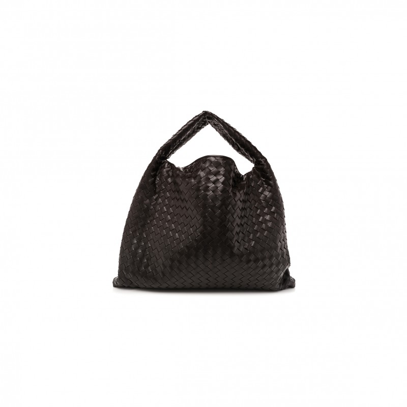 BOTTEGA VENETA NAPPA INTRECCIATO LARGE HOP EBANO  (56*43cm)