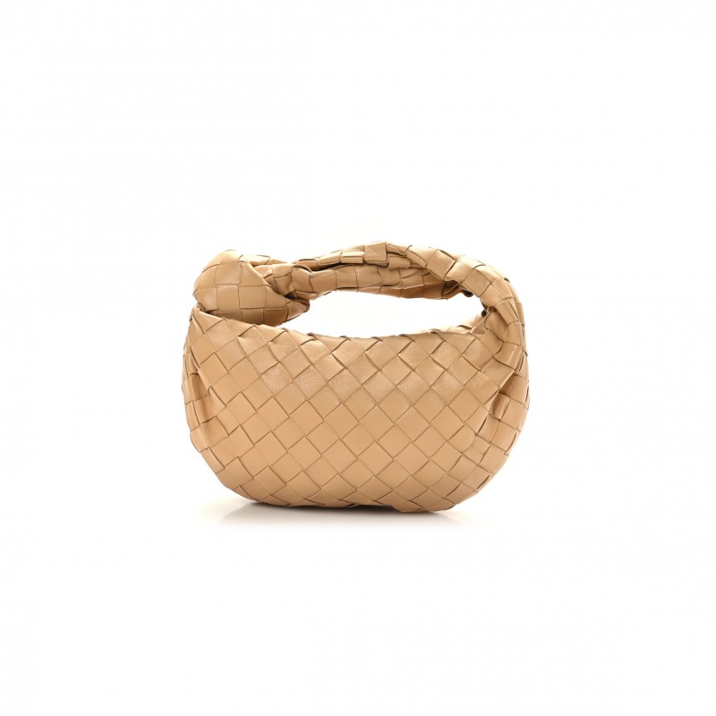 BOTTEGA VENETA NAPPA INTRECCIATO MINI JODIE ALMOND  (23*13*5cm)