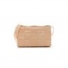 BOTTEGA VENETA PAPER CALFSKIN MAXI INTRECCO CASSETTE CROSSBODY BAG MELON WASH (23*15*5.5cm)