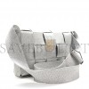 BOTTEGA VENETA WEBBING MAXI INTRECCIATO CASSETTE BAG SILVER (25*15*6cm)