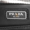 PRADA BRUSHED CALFSKIN MENS MEDIUM BRIQUE CROSSBODY BAG BLACK (22*17*6cm)