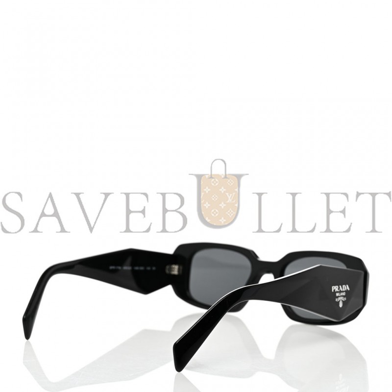 PRADA ACETATE SYMBOLE SUNGLASSES SPR 17W BLACK