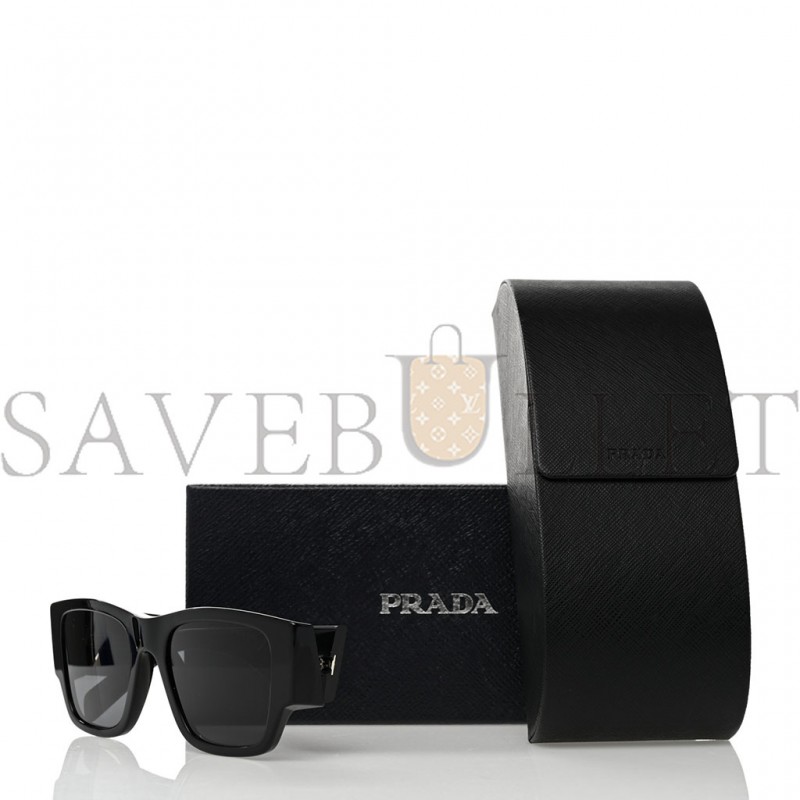 PRADA ACETATE SYMBOLE SUNGLASSES SPR 10Z BLACK