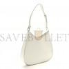 PRADA BRUSHED CALFSKIN CLEO ADJUSTABLE STRAP SHOULDER BAG WHITE (28*23*5cm)