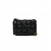 BOTTEGA VENETA NAPPA MAXI INTRECCIATO PADDED CASSETTE CROSSBODY BAG BLACK  (25*20*9cm)