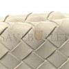 BOTTEGA VENETA NAPPA INTRECCIATO MINI SARDINE BAG CHALK  (20*14*3cm)