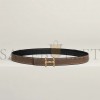 HERMES H TORSADE BELT BUCKLE & REVERSIBLE LEATHER STRAP 24 MM H010420CC06