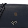 PRADA GLACE CALF SHOULDER BAG BALTICO (23*17*9cm)