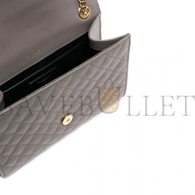 YSL LOULOU MEDIUM YSL SHOULDER BAG IN QUILTED LEATHER 600185BOW911202 (32*22*12cm)