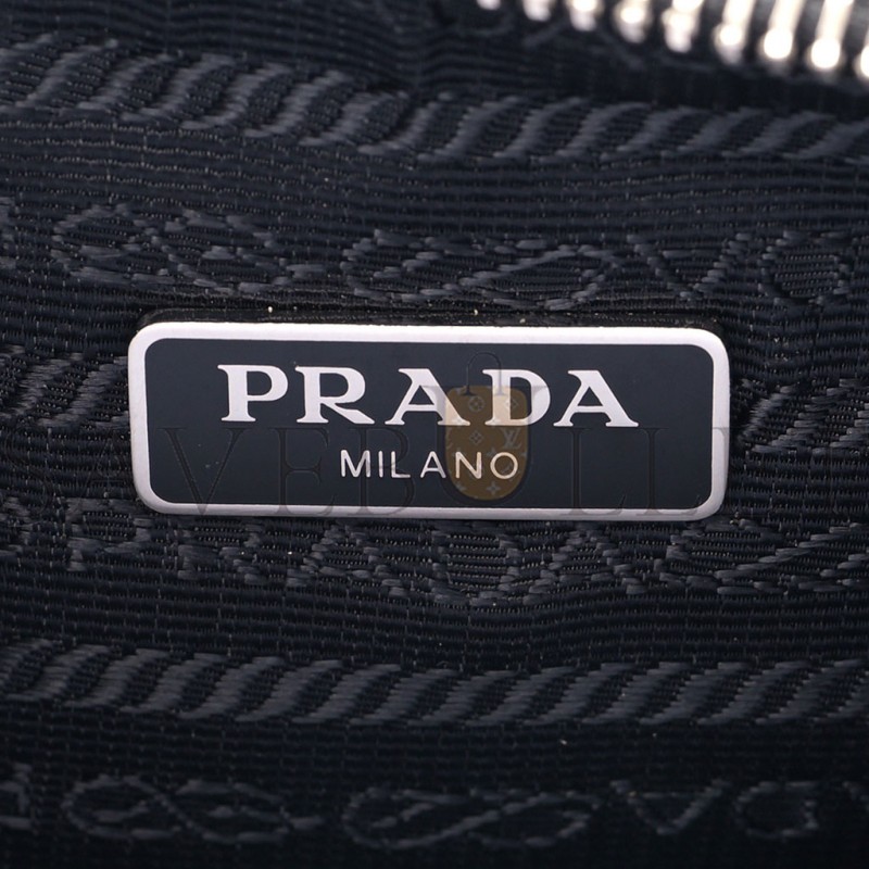 PRADA NYLON RE-EDITION 2005 SHOULDER BAG BLACK (22*18*6cm)