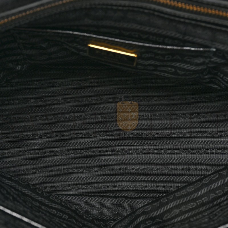 PRADA NYLON VELA BAG BLACK (33*24*15cm)