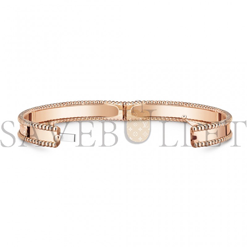 VAN CLEEF ARPELS PERLÉE SIGNATURE BRACELET, MEDIUM MODEL - ROSE GOLD  VCARP3K700