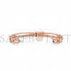 VAN CLEEF ARPELS PERLÉE SWEET CLOVERS BRACELET, EXTRA SMALL MODEL - ROSE GOLD, DIAMOND  VCARP6X000