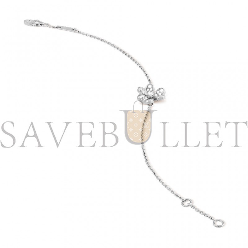 VAN CLEEF ARPELS FRIVOLE BRACELET, MINI MODEL - WHITE GOLD, DIAMOND  VCARP3W200