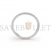 VAN CLEEF ARPELS FÉLICITÉ WEDDING BAND, 1.25 MM - WHITE GOLD, DIAMOND  VCARO8BP00