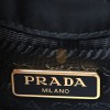 PRADA SAFFIANO TESSUTO NYLON MINI BUCKET CROSSBODY BAG BLACK (23*18*11cm)