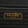 PRADA SAFFIANO SOFT CALFSKIN CHAIN SHOULDER BAG BLACK (20*13*6cm)