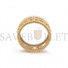 VAN CLEEF ARPELS PERLÉE CLOVERS RING, SMALL MODEL - YELLOW GOLD, DIAMOND  VCARO9NC00