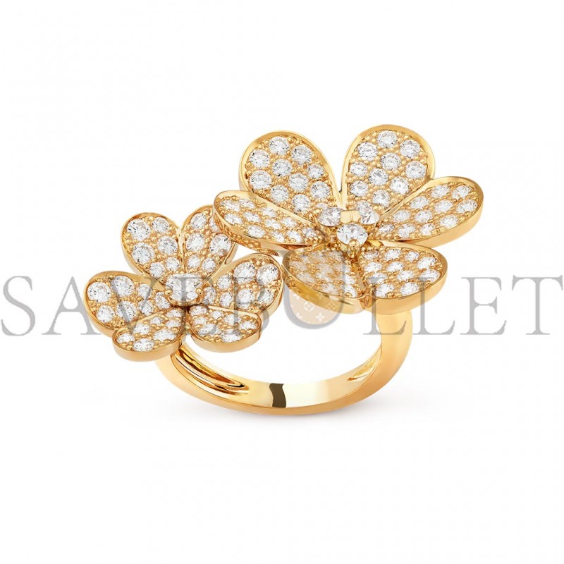 VAN CLEEF ARPELS FRIVOLE BETWEEN THE FINGER RING - YELLOW GOLD, DIAMOND  VCARP0J800